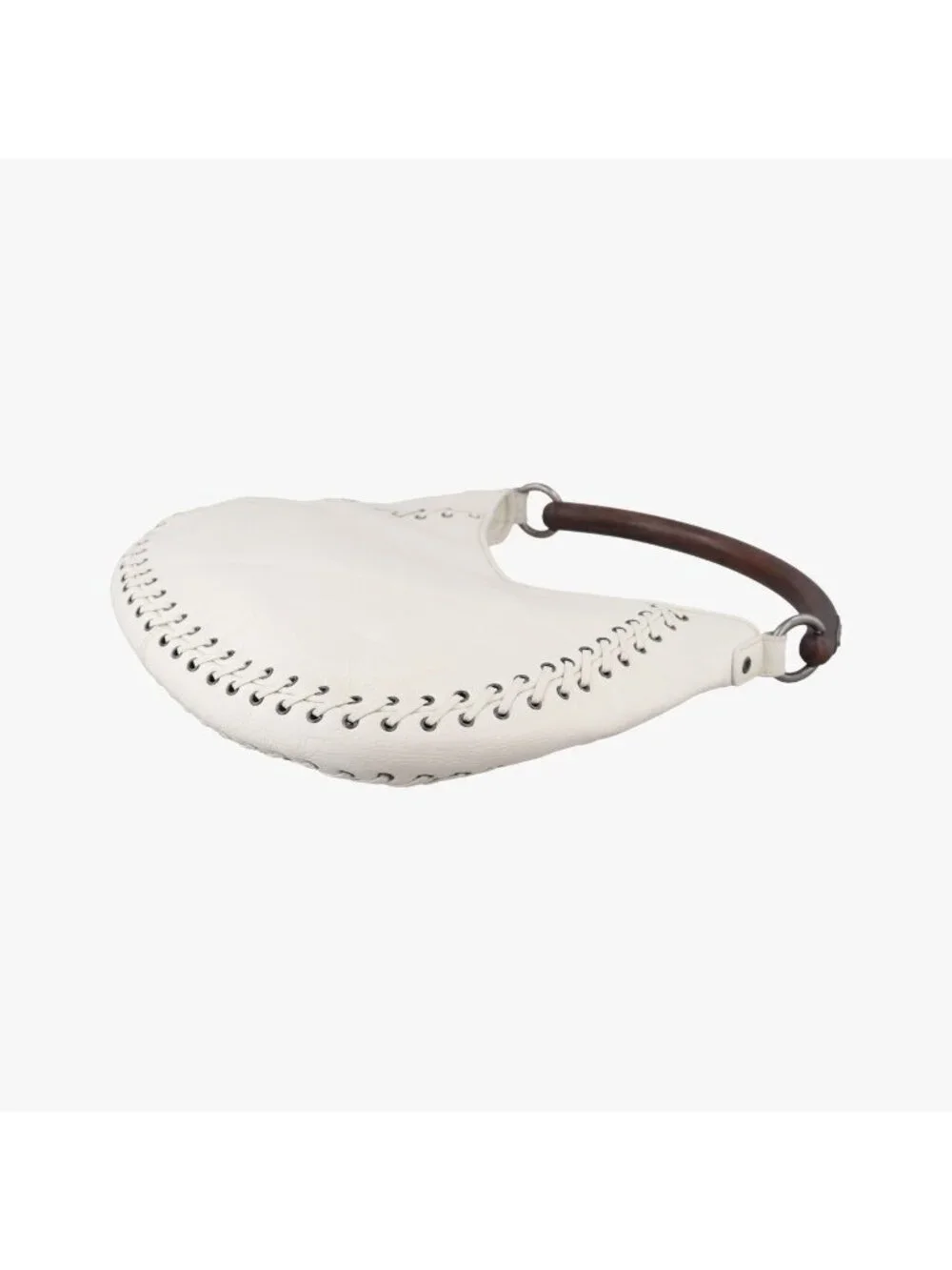 Dior Ethnic Hobo White Leather